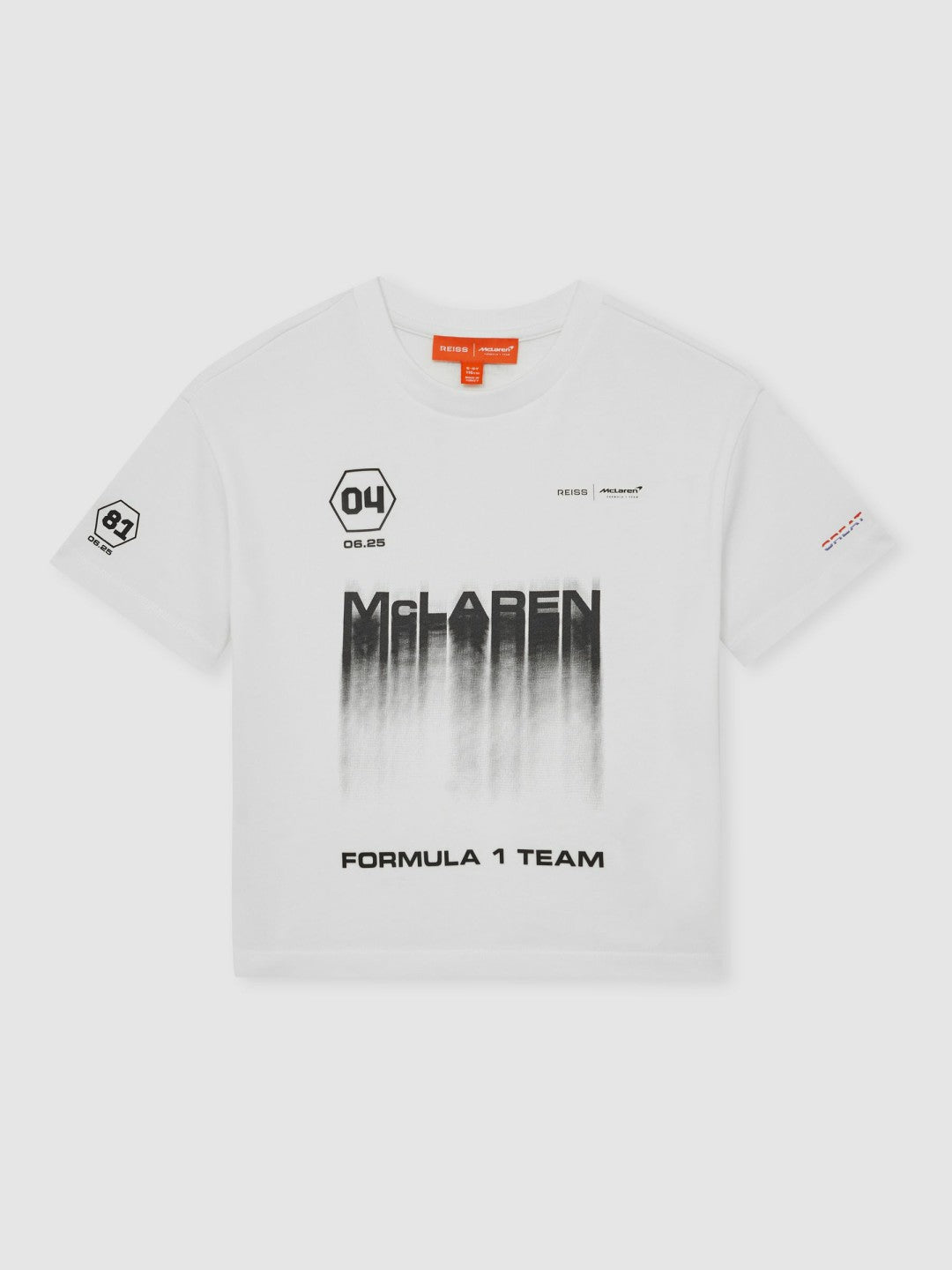 Reiss 9-13 yrs McLaren F1 Team British GP T-Shirt Unisex Fit in White