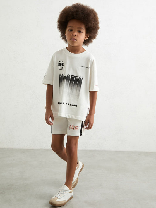 Reiss 3-9 yrs McLaren F1 Team British GP T-Shirt Unisex Fit in White