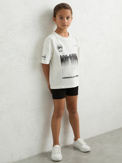 Reiss 3-9 yrs McLaren F1 Team British GP T-Shirt Unisex Fit in White