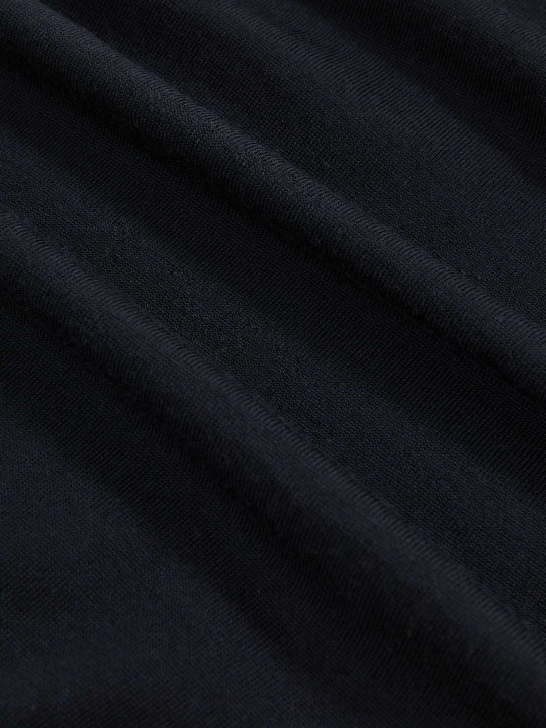 Reiss Merino Wool Crew Neck Jumper in Midnight Navy