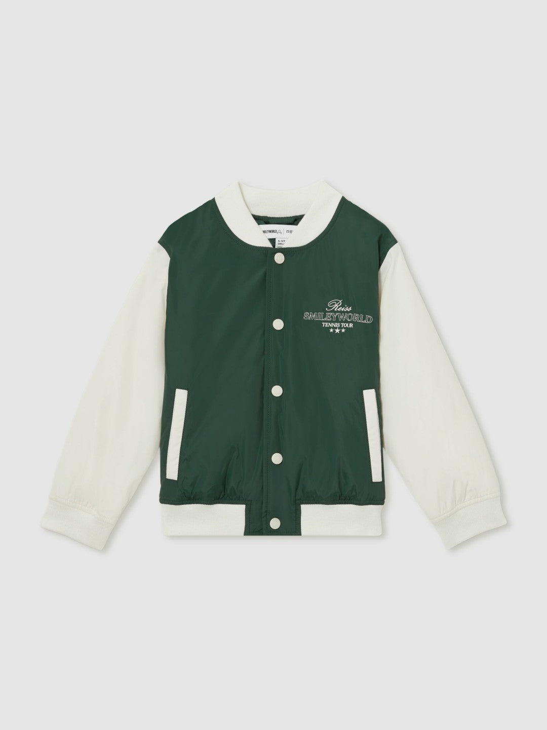 Reiss 3-9 yrs SmileyWorld Bomber Jacket in Dark Green