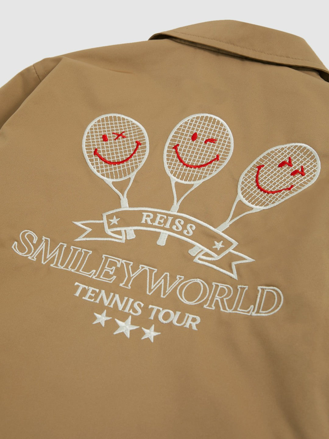 Reiss 9-13 yrs SmileyWorld Harrington Jacket in Stone