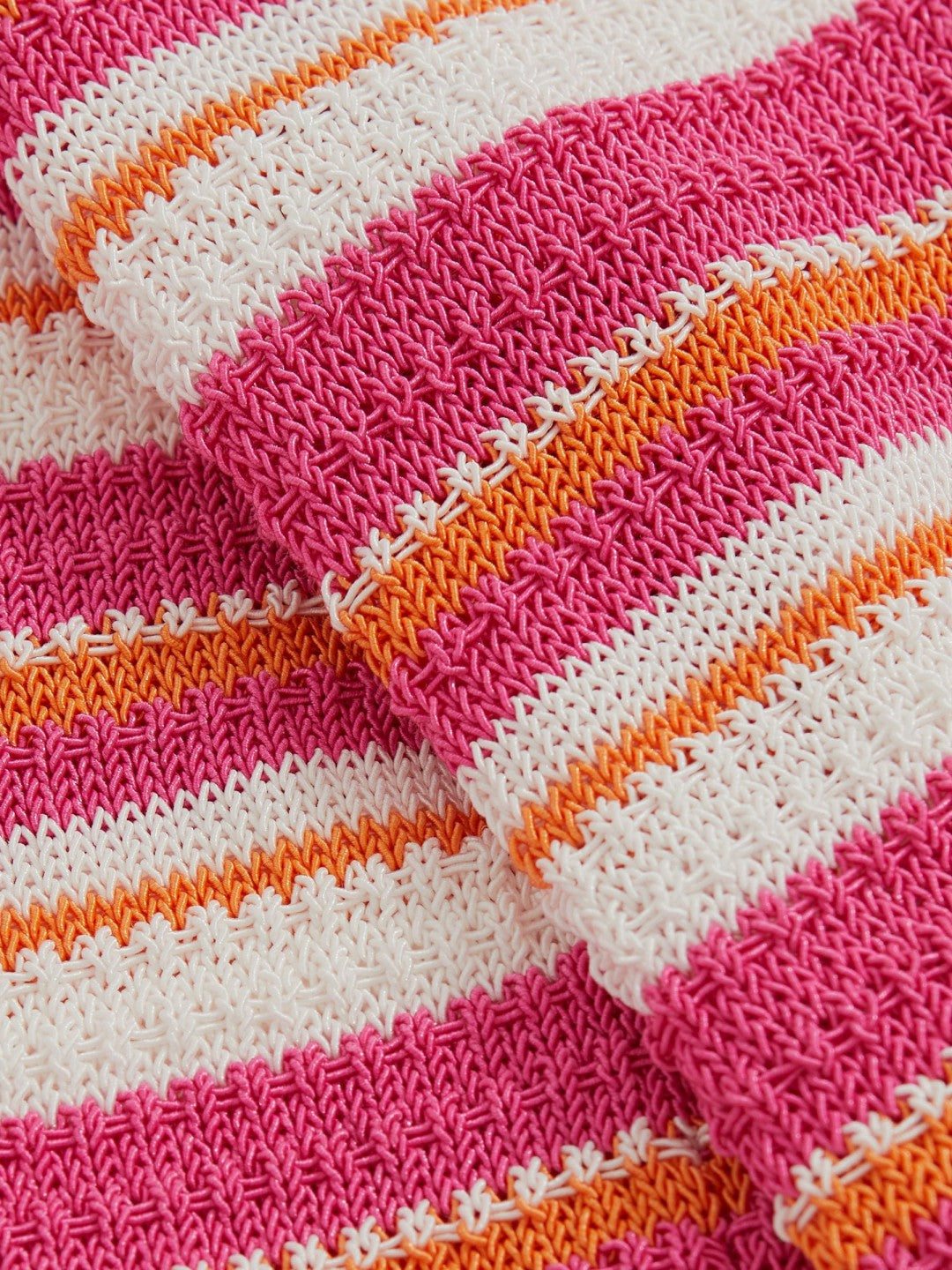 Reiss 13-14 yrs SmileyWorld Stripe Knit Trousers in Pink