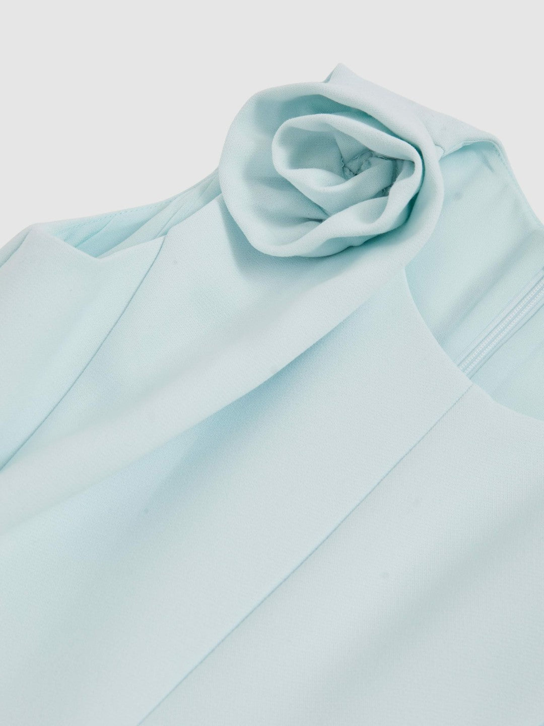 Reiss 13-14 yrs Flower-Detail Fit-And-Flare Dress in Blue