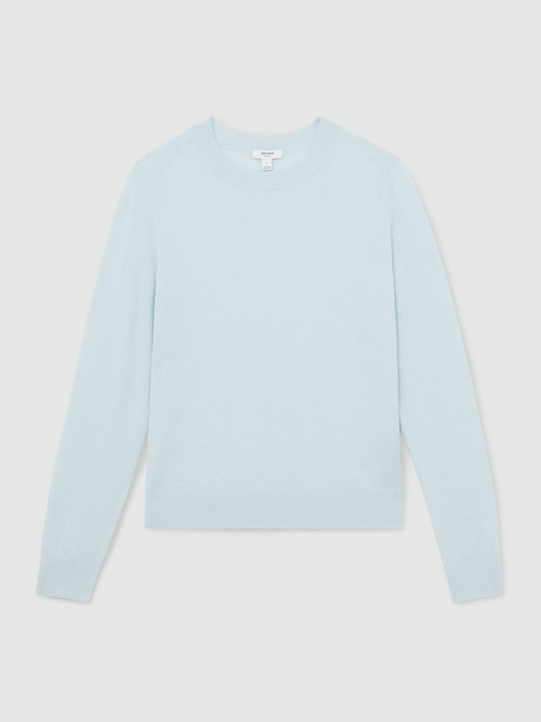 Reiss Merino Wool Crew-Neck Jumper in Blue
