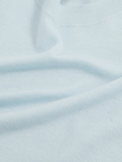 Reiss Merino Wool Crew-Neck Jumper in Blue