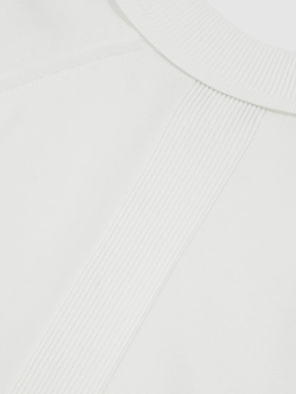 Reiss Cotton Concealed Placket Polo Shirt in White
