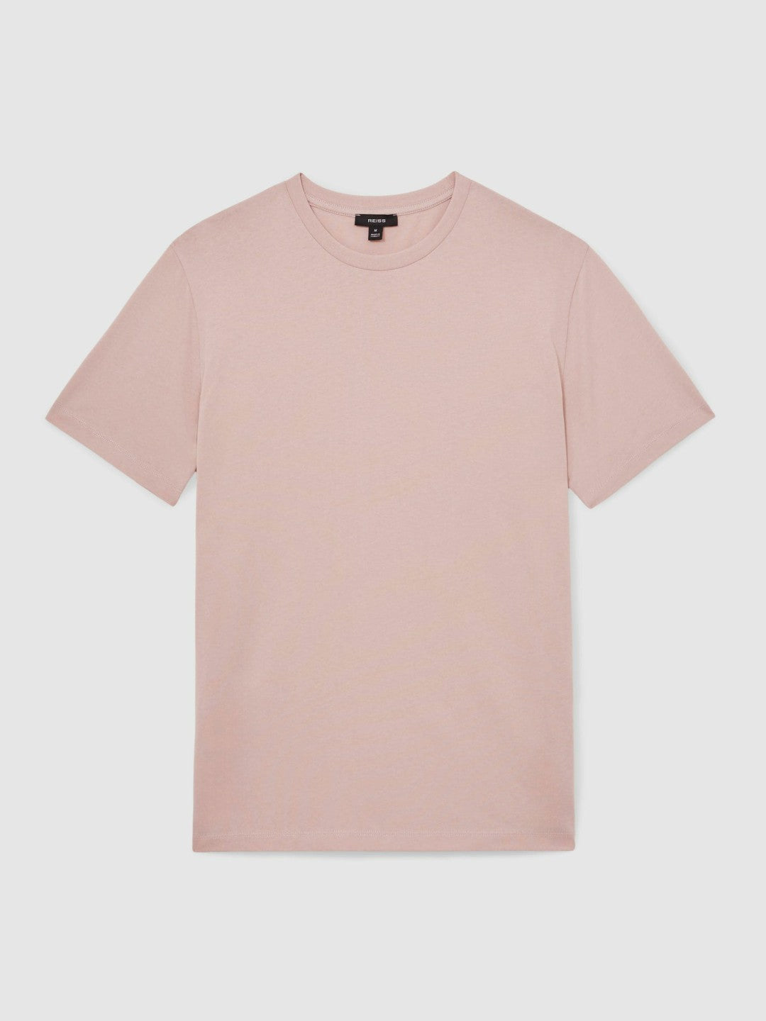 Reiss Cotton Crew Neck T-Shirt in Soft Pink