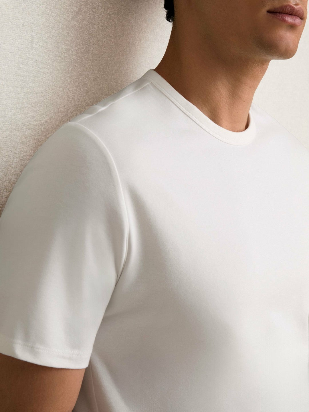 Reiss Stretch-Cotton Crew-Neck T-Shirt in White