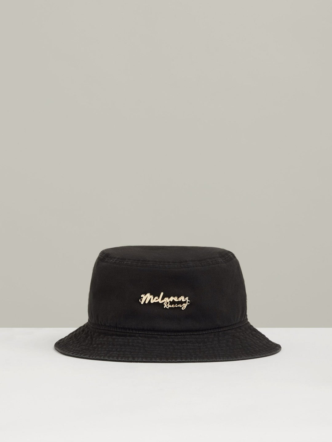 Reiss Unisex Fit McLaren Racing Cotton Bucket Hat in Black