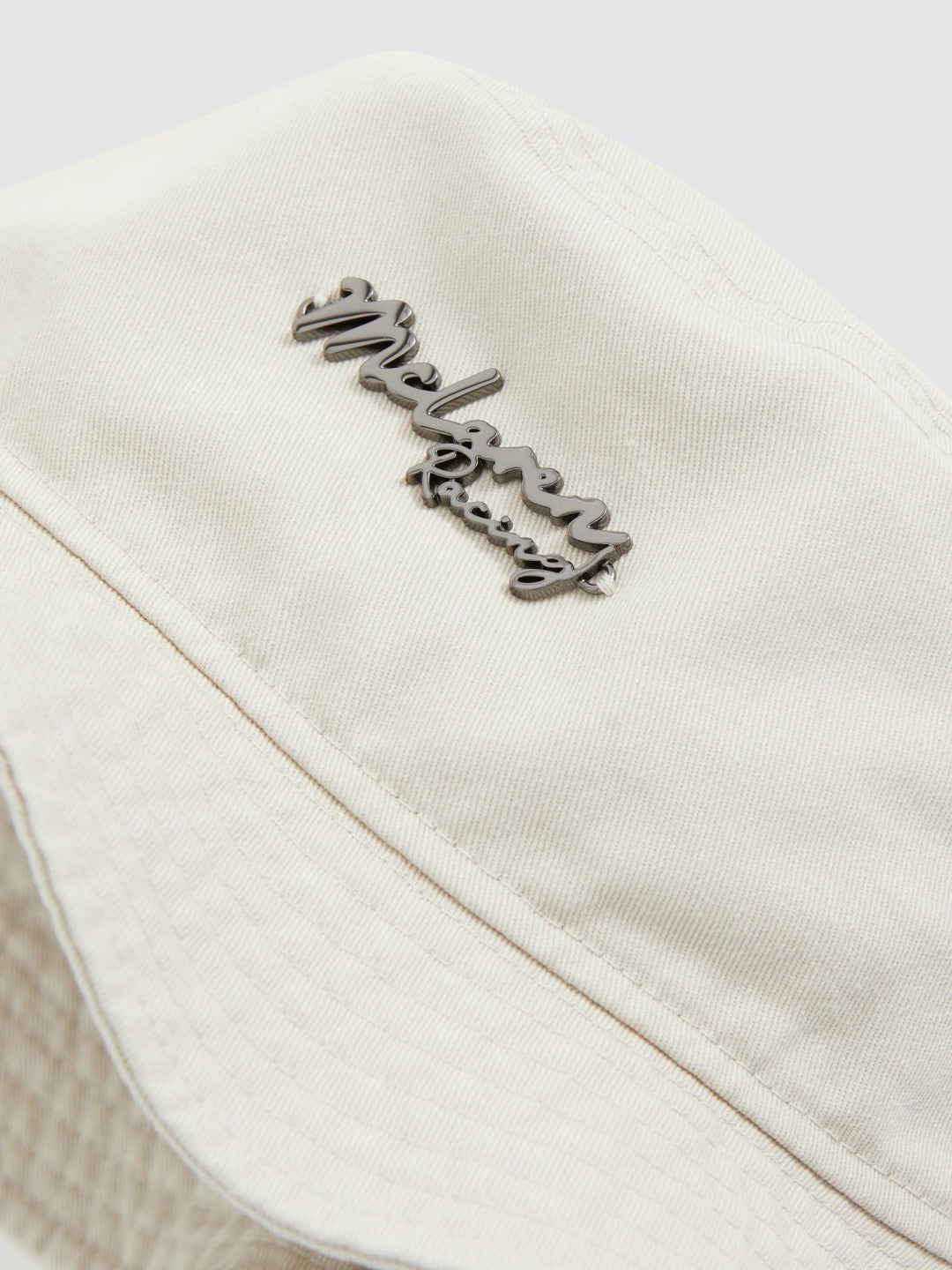 Reiss Unisex Fit McLaren Racing Cotton Bucket Hat in Stone