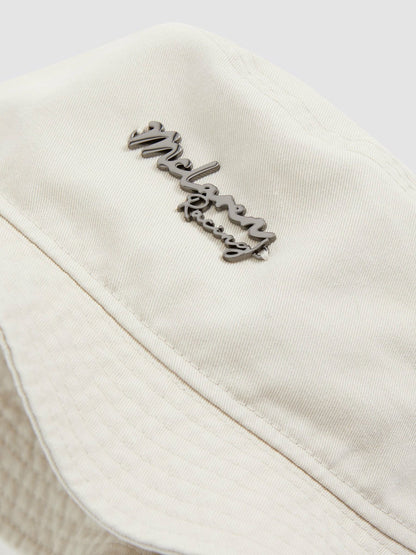 Reiss Unisex Fit McLaren Racing Cotton Bucket Hat in Stone