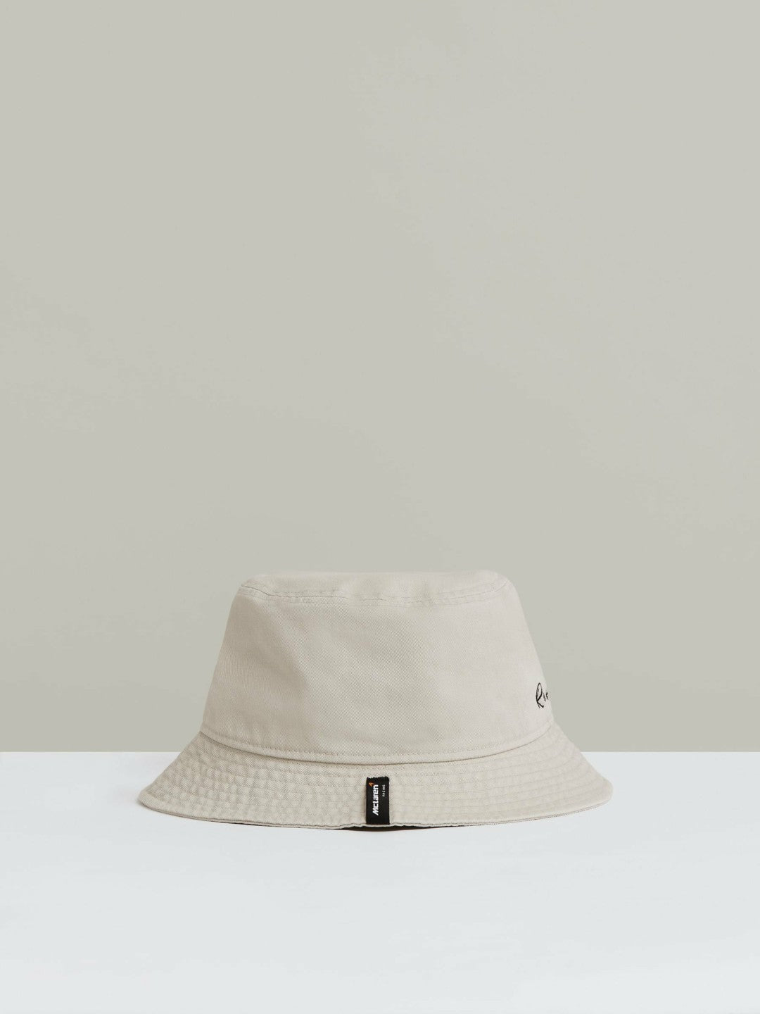 Reiss Unisex Fit McLaren Racing Cotton Bucket Hat in Stone