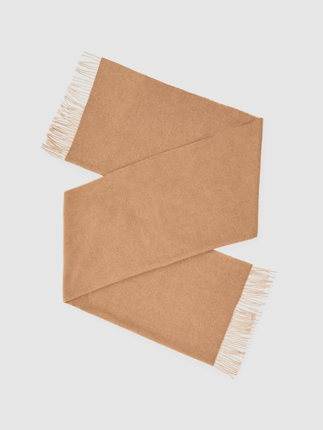 Reiss Wool-Cashmere Scarf in Taupe
