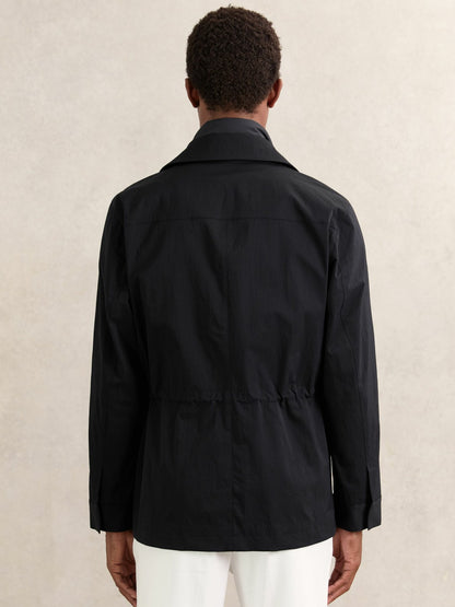 Reiss Removable-Gilet Safari Jacket in Navy