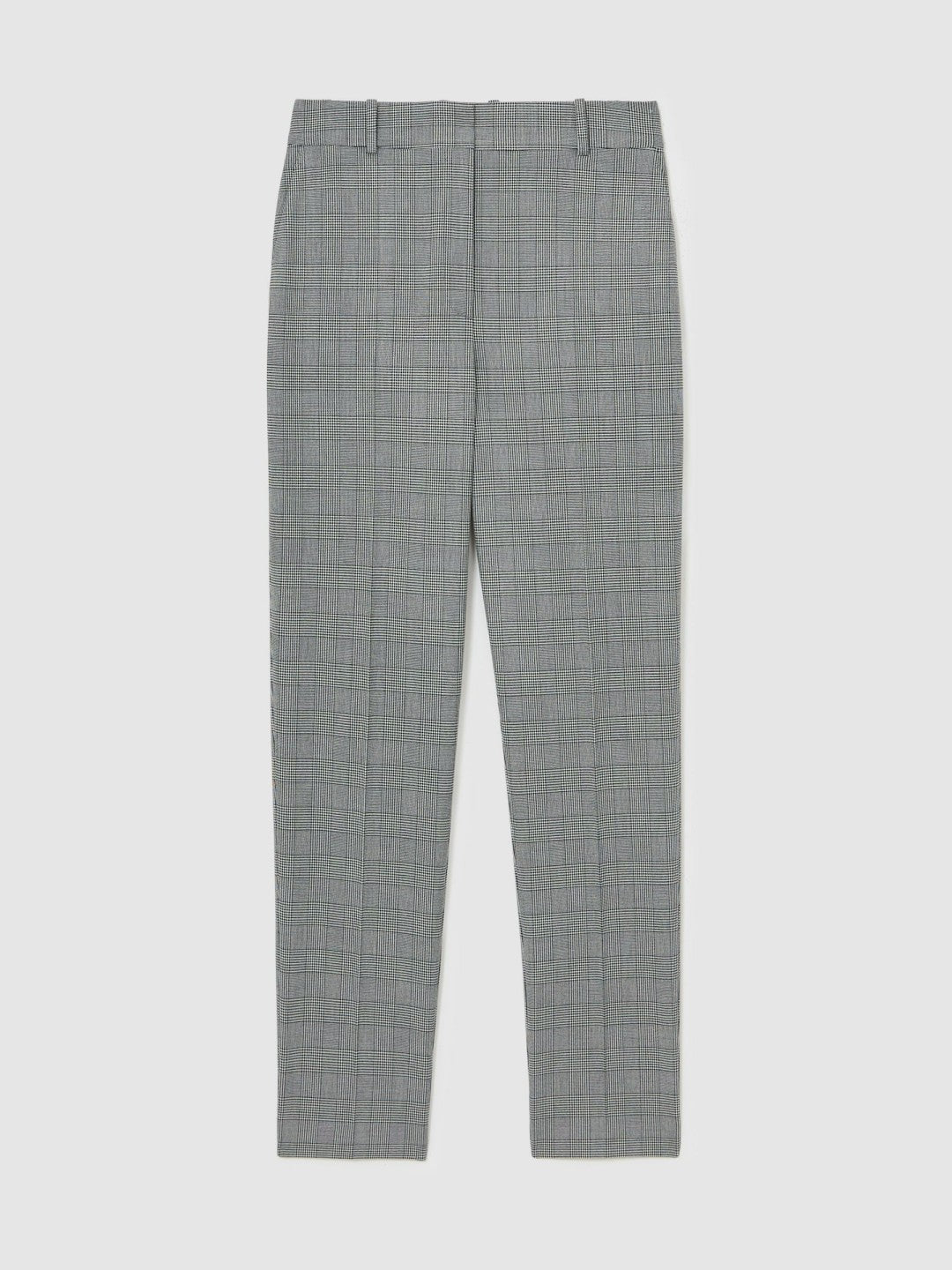 Reiss Check Slim-Fit Suit Trousers in Grey