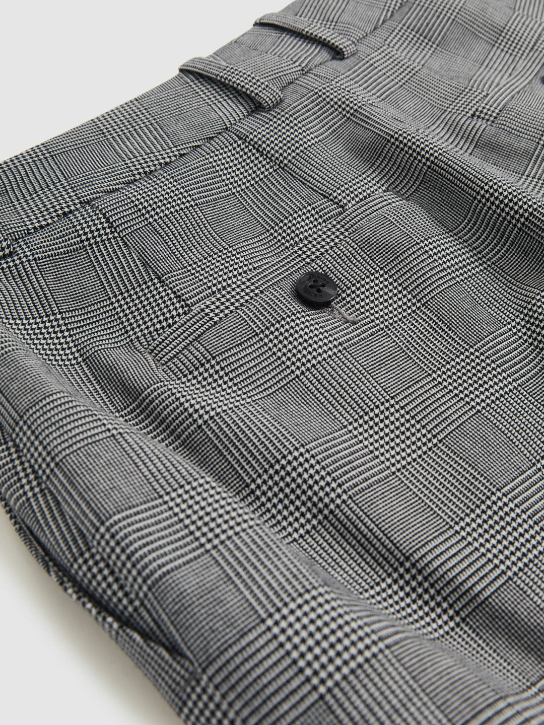 Reiss Check Slim-Fit Suit Trousers in Grey