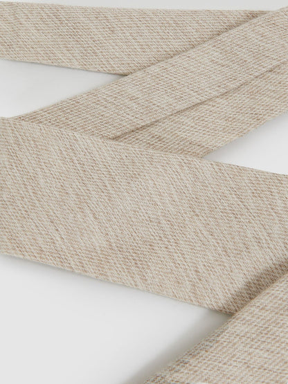Reiss Wool-Silk Textured Tie in Oatmeal