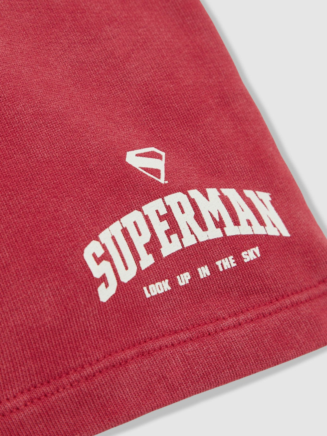 Reiss 9-13 yrs Superman Cotton Logo Shorts in Red