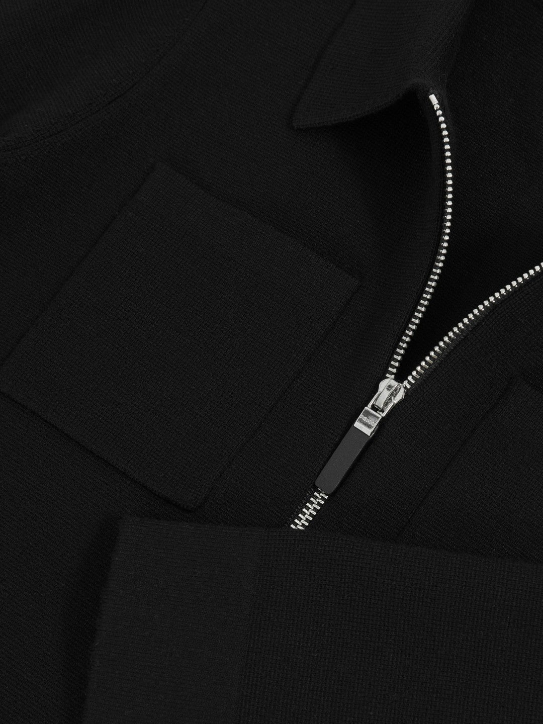 Reiss 3-9 yrs Knitted Zip-Through Cardigan in Black