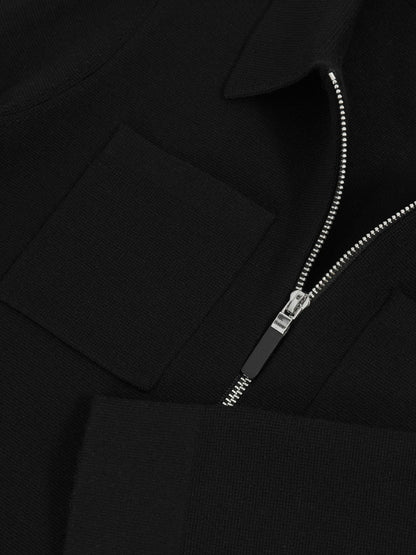 Reiss 13-14 yrs Knitted Zip-Through Cardigan in Black