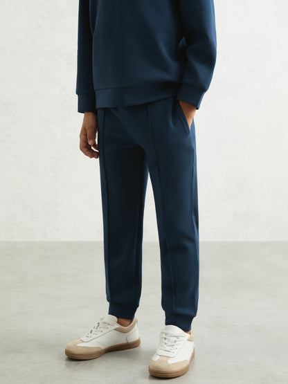 Reiss 9-13 yrs Interlock Drawstring Joggers in Ocean Blue