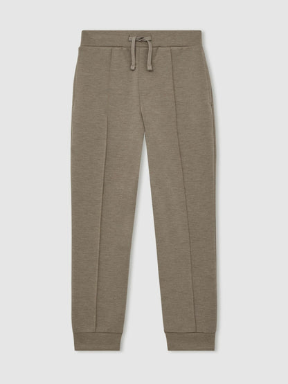Reiss 9-13 yrs Interlock Drawstring Joggers in Taupe Brown