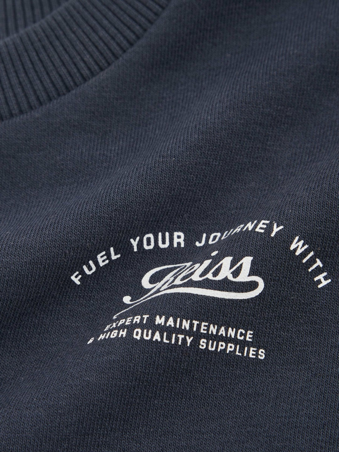Reiss 9-13 yrs Cotton Blend Motor Cars Sweatshirt in Washed Blue