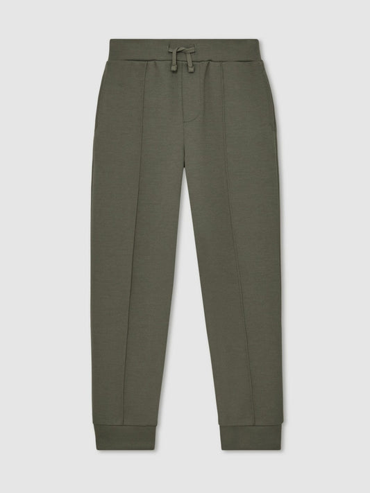 Reiss 13-14 yrs Interlock Drawstring Joggers in Dark Sage