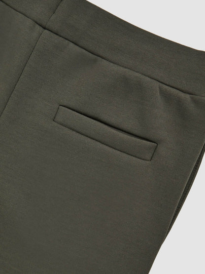 Reiss 13-14 yrs Interlock Drawstring Joggers in Dark Sage