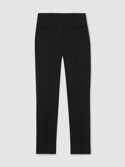 Reiss Pintuck Tapered Trousers in Black