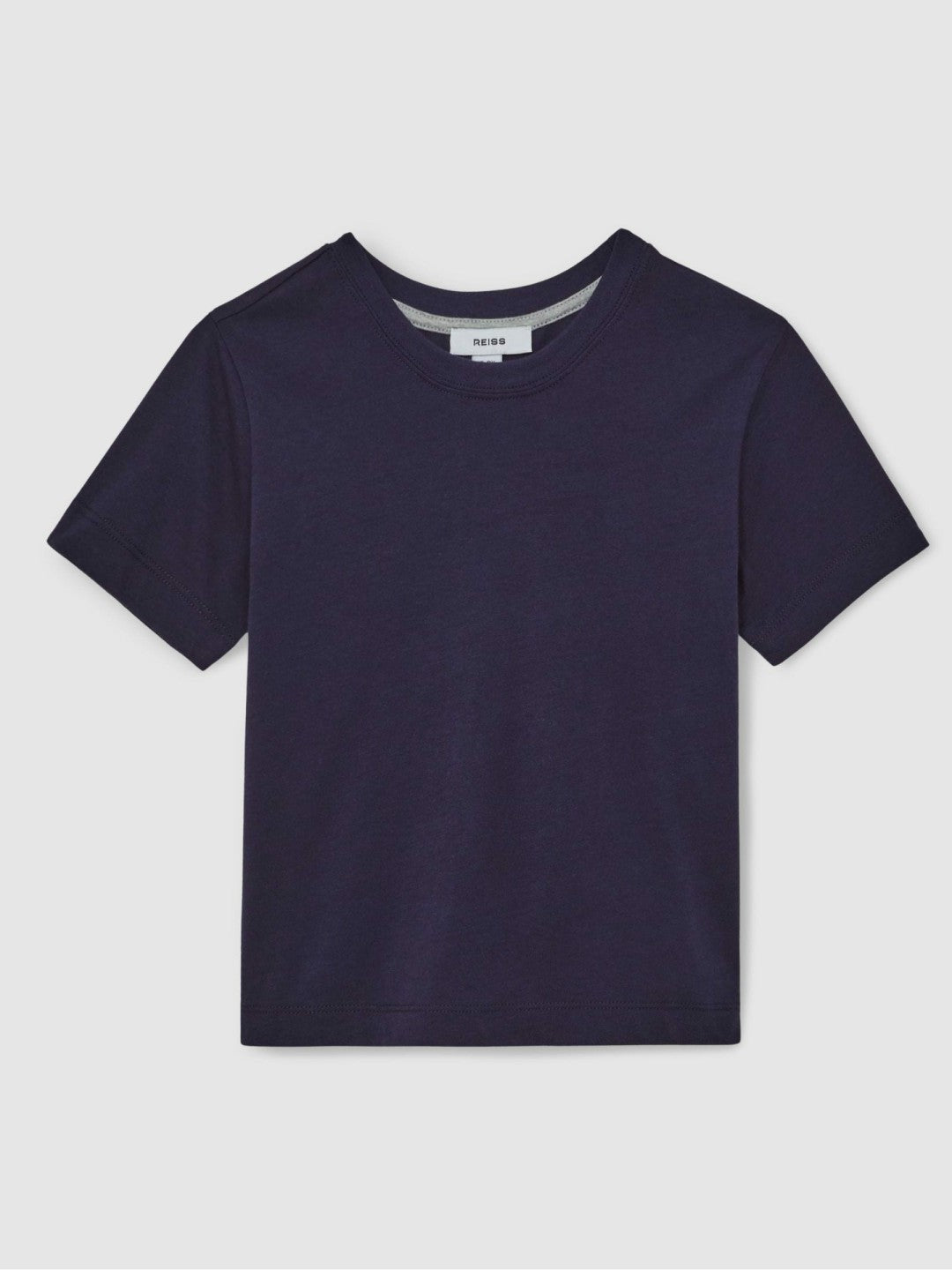Reiss 3-9 yrs Cotton Crew Neck T-Shirt in Navy