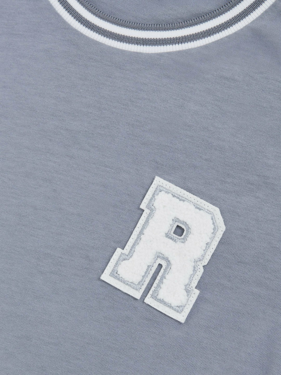 Reiss 13-14 yrs Cotton Letter Patch T-Shirt in Airforce Blue