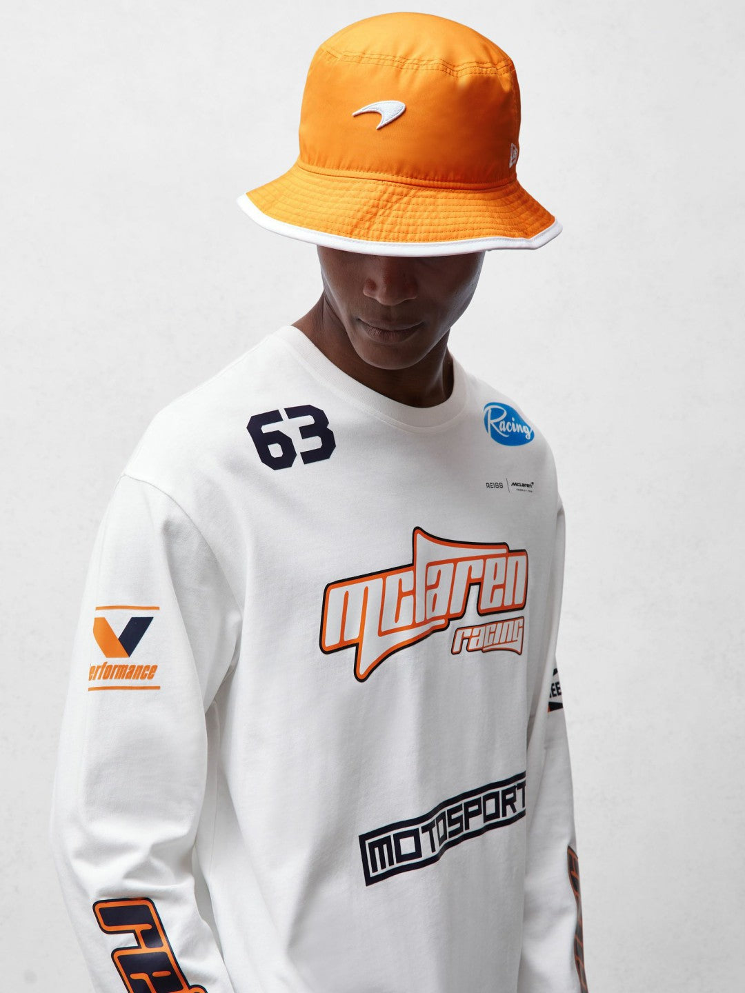 Reiss Hat in Papaya Orange