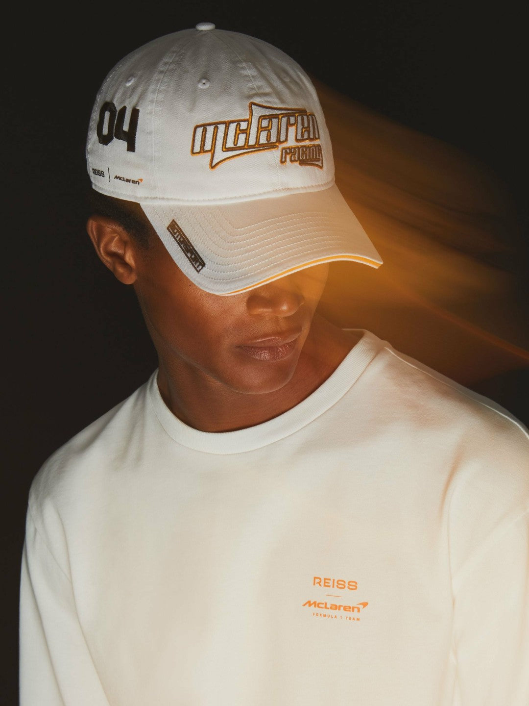 Reiss McLaren Racing Heritage Cap Unisex Fit in White