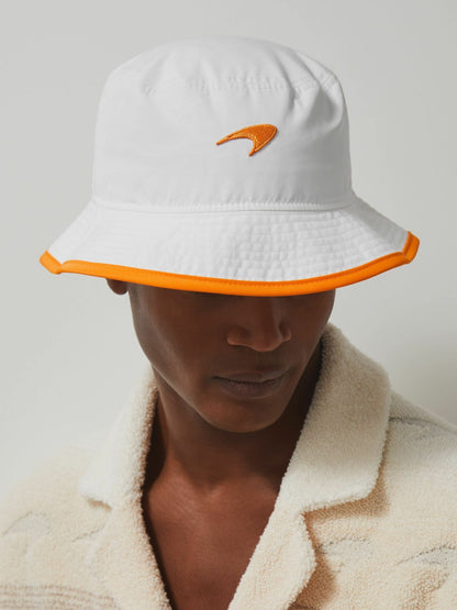 Reiss McLaren F1 Team Speedmark Bucket Hat in White