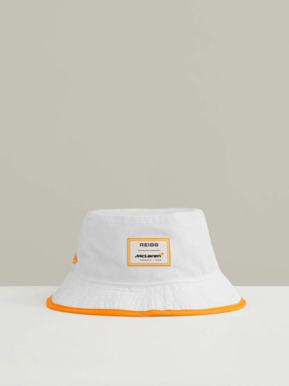 Reiss McLaren F1 Team Speedmark Bucket Hat in White