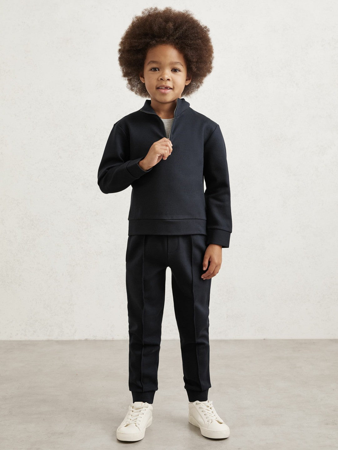 Reiss 3-9 yrs Interlock Sweatshirt and Trousers Set in Navy Blue