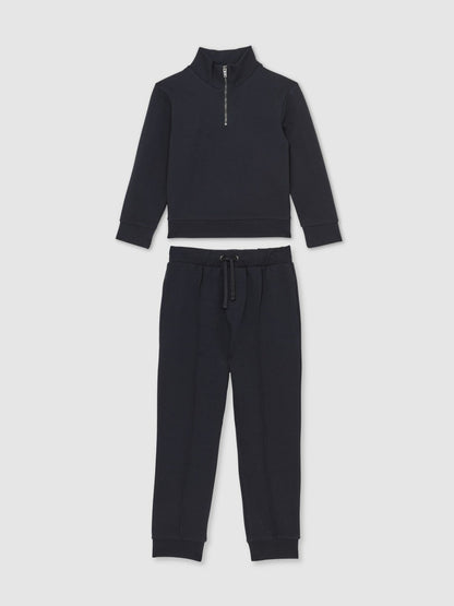 Reiss 3-9 yrs Interlock Sweatshirt and Trousers Set in Navy Blue