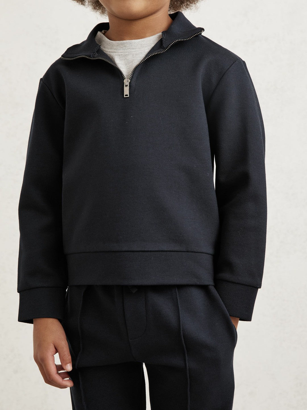 Reiss 3-9 yrs Interlock Sweatshirt and Trousers Set in Navy Blue