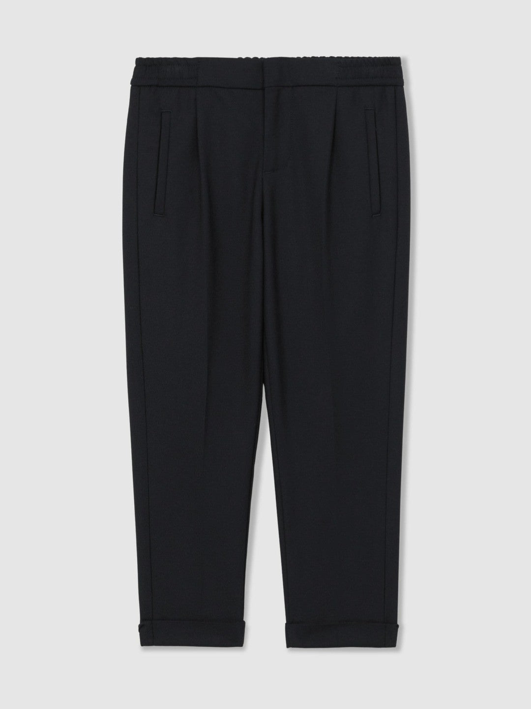Reiss 3-9 yrs Relaxed-Fit Pleated Tapered Trousers in Navy
