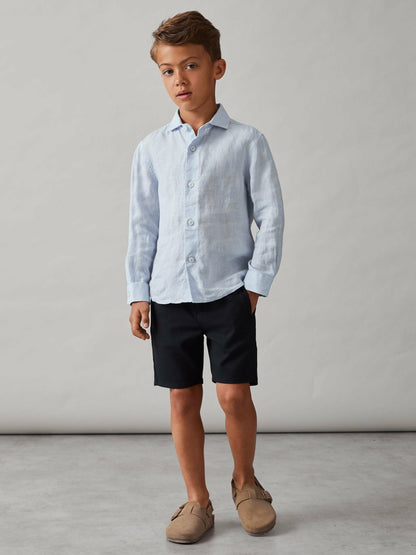 Reiss 3-9 yrs Relaxed Drawstring Shorts in Navy