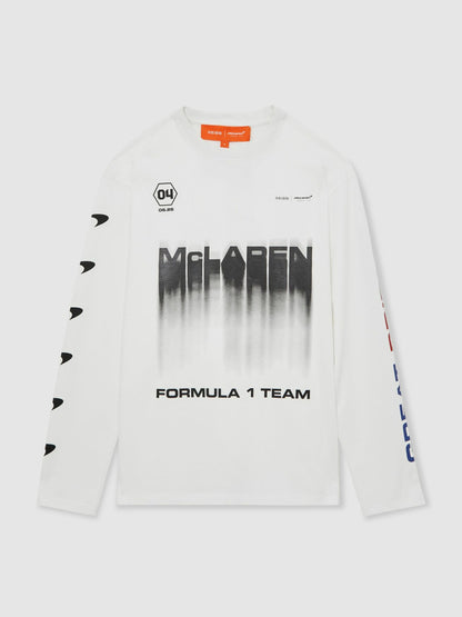 Reiss McLaren F1 Team British GP T-Shirt Unisex Fit in White