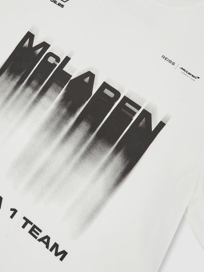 Reiss McLaren F1 Team British GP T-Shirt Unisex Fit in White
