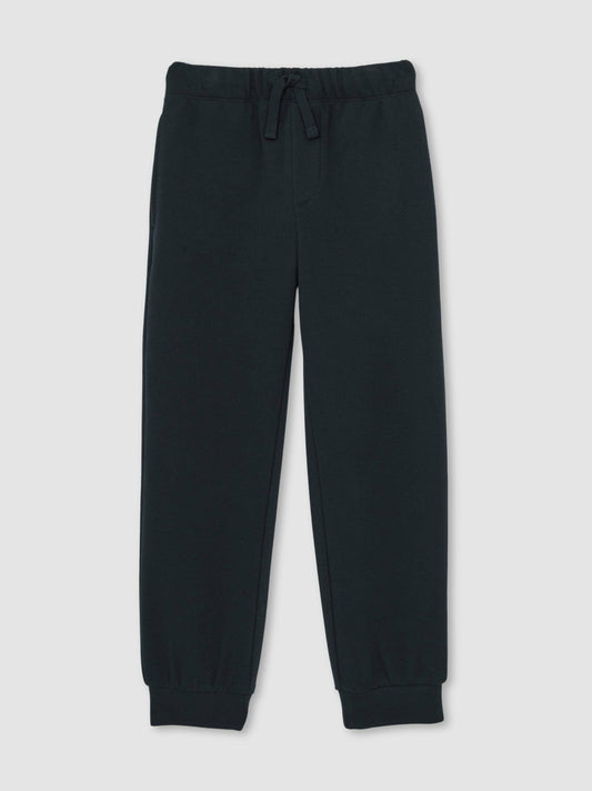 Reiss Cotton-Blend Textured Cuffed Joggers in Navy