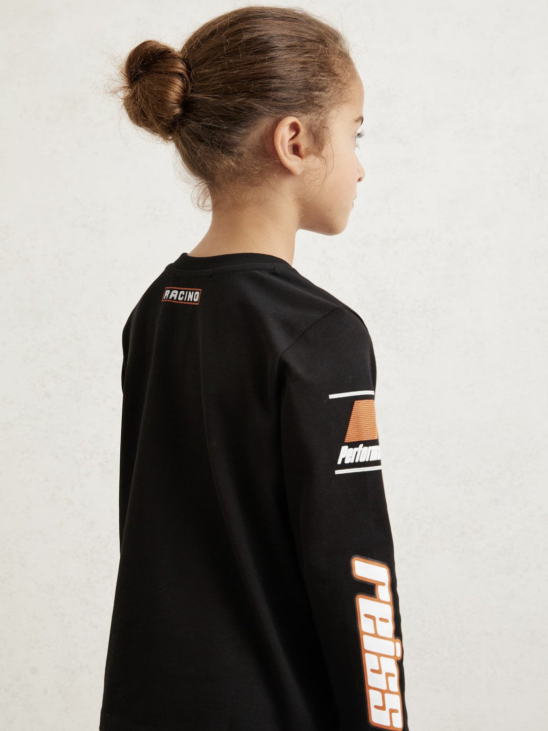 Reiss 9-13 yrs McLaren F1 Team Cotton Logo T-Shirt Unisex Fit in Black