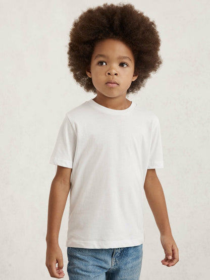 Reiss 9-13 yrs Crew Neck T-Shirt in White