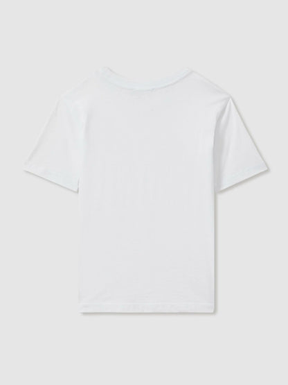 Reiss 9-13 yrs Crew Neck T-Shirt in White