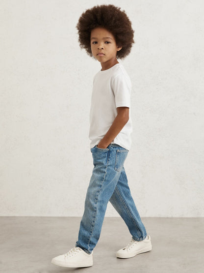 Reiss 9-13 yrs Crew Neck T-Shirt in White