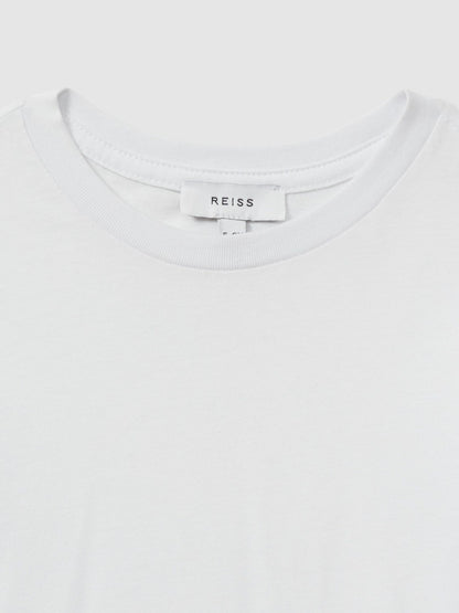 Reiss 9-13 yrs Crew Neck T-Shirt in White